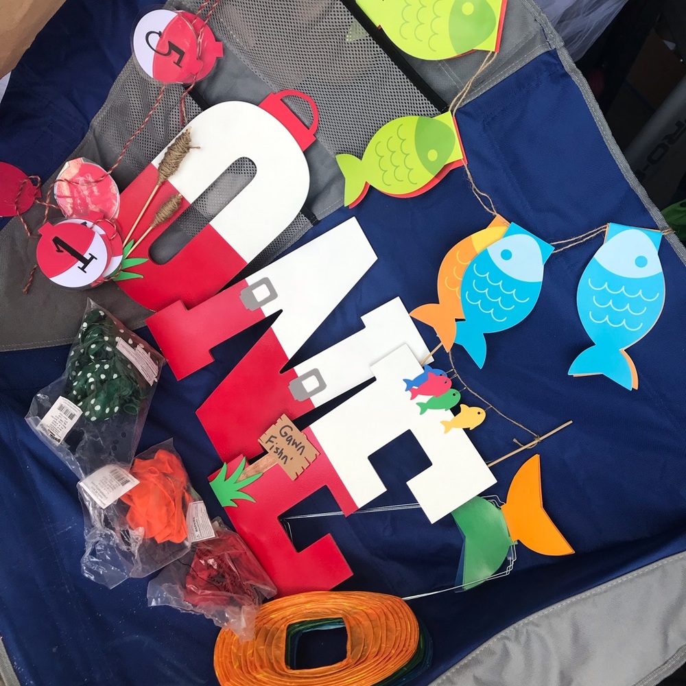 The Big One/O”fish”ally One birthday items